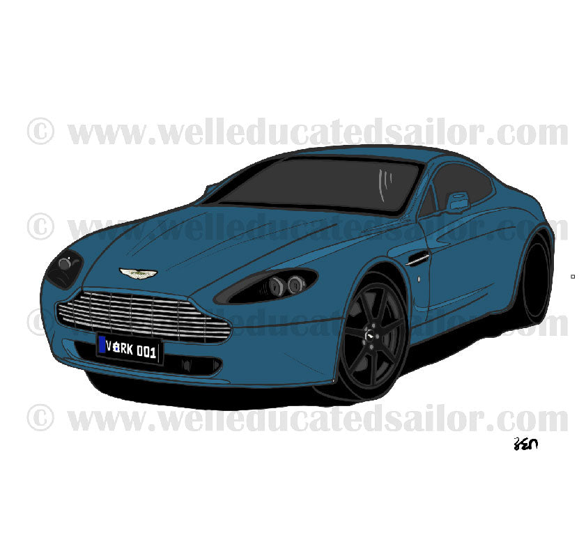 2007 Aston Martin V8 Vantage Coupe Elusive Blue