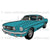 65 Ford Mustang Fastback Coupe Taco Turquoise