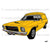 74 Holden HQ Panelvan Honey Scope Yellow