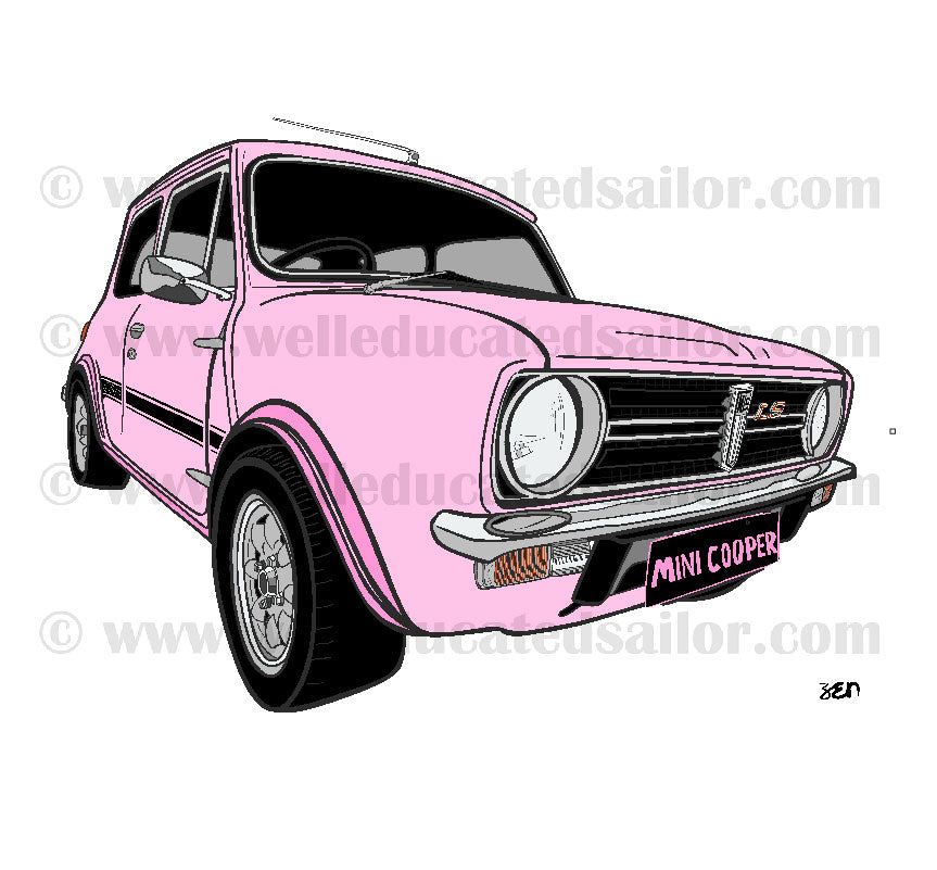 78 Mini Cooper S Coupe Baby Pink