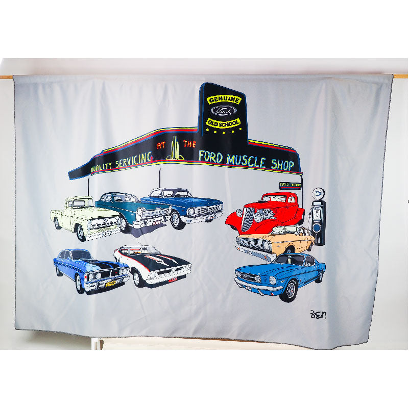 The Ford Muscle Shop Banner