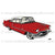 56 Cadillac Sedan De Ville Red