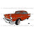 57 Chevrolet Bel Air Red