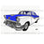 57 Ford Customline Starmodel Blue