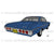 68 Chevrolet Impala Blue Backend