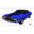 70 Dodge Challenger Coupe Blue