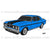 70 Ford XY Falcon Sedan Blue