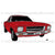 74 Holden HQ Utility Red
