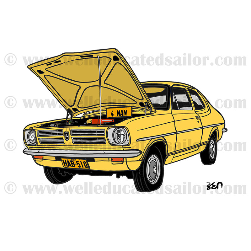 74 Holden TA Torana Coupe Yellow