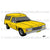 76 Holden HX Panelvan Yellow