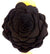 Flower - Black Felt Rose