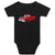 'THE EFFY' 64 FORD F100 CUSTOM RED PATINA TRUCK BABY ONESIE